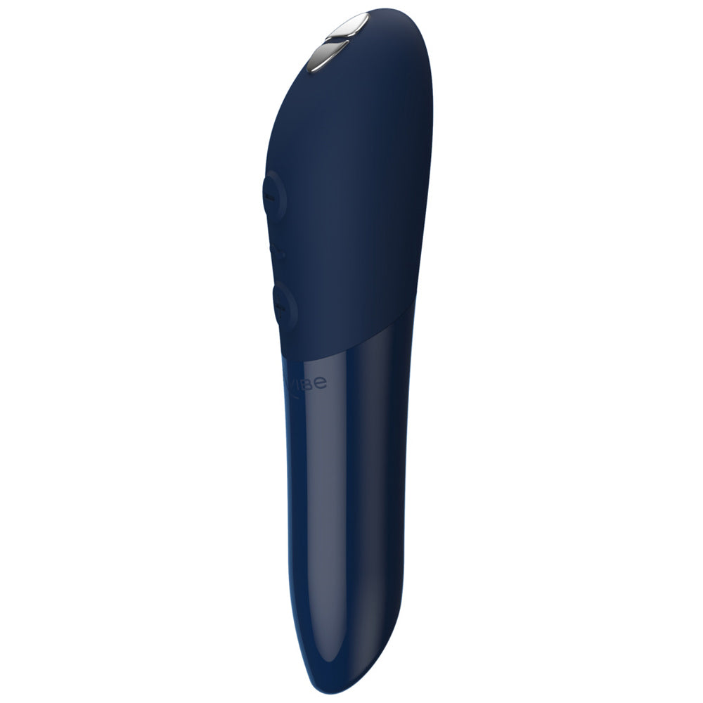We-Vibe Tango X Bullet Vibrator Waterproof Sex Toy With Silicone Grip & Magnetic USB Recharging in Midnight Blue