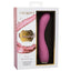 California Exotics Uncorked Pinot G-Spot Vibrator With Ribbed Rings Pink & Gold Rechargeable Waterproof Women's Sex Toy Box