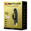 Pretty Love Double Pleasure Black & 18 Karat Gold Plated Rabbit Vibrator with G-spot & Clitoris Stimulation Box Packaging
