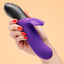 Fun Factory Bi STRONIC FUSION vibrator thrusts, pulses, vibrates, flutters & pretty much gives you everything you’ve ever wanted - Violet, in hand for size comparison
