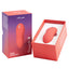 Box Packaging of We-Vibe Touch X Lay-On Vibrating Massager Stimulator Sex Toy in Crave Coral