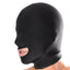 Fetish Fantasy Series - Spandex Open Mouth Hood, lightweight, breathable fetish hood has a mouth opening. Black