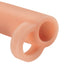 Fantasy X-Tensions - Real Feel Enhancer XL. trimmable penis sleeve gives your erection 33% more girth & has a ball strap. Flesh, close up