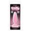 Firefly pleasure glow in the dark anal plug - small has a suction cup for versatile fun in different positions & a slim tapered shape for easy insertion. Pink-package.
