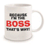 Crude, Cheeky & Sassy Work-Related Adult Humour Ceramic Coffee Cup Mug With Funny Workplace Messages & Designs for the Office