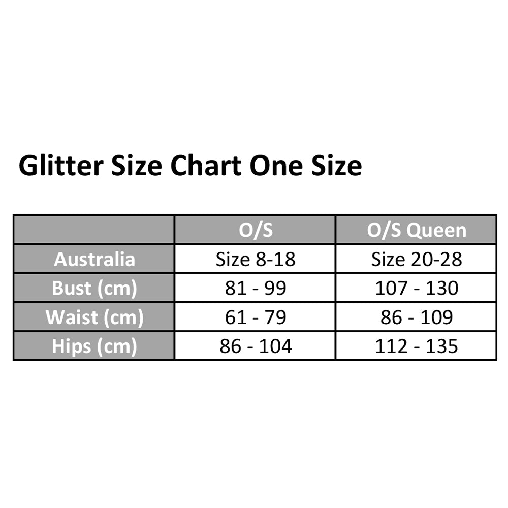 GLITTER RIDE OR DIE TEDDY size guide