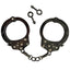 Roomfun Fashion Black Metal & Diamante Locking Handcuffs