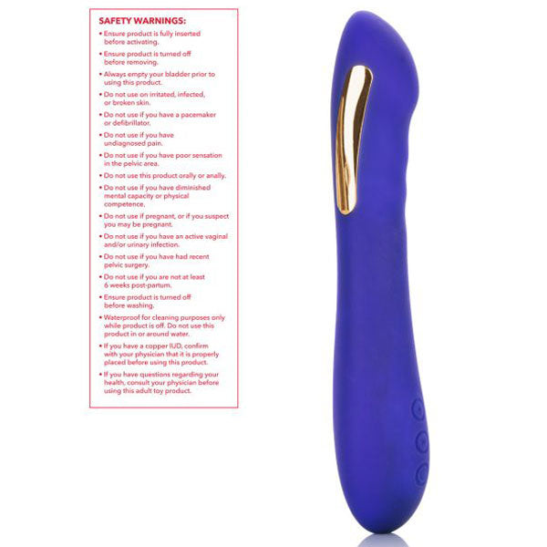Safety Warnings CalExotics Impulse Intimate Electro-Stimulator Petite Wand Straight Vibrator Waterproof Women's Sex Toy