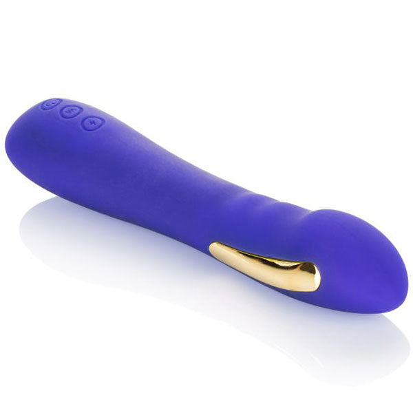 Blue CalExotics Impulse Intimate Electro-Stimulator Wand Straight Vibrator Waterproof USB-rechargeable Women's Sex Toy