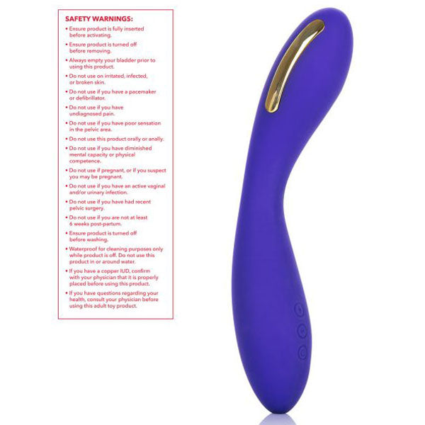 Safety Warnings CalExotics Impulse Intimate Electro-Stimulator Wand G-Spot Vibrator Waterproof Women's Sex Toy
