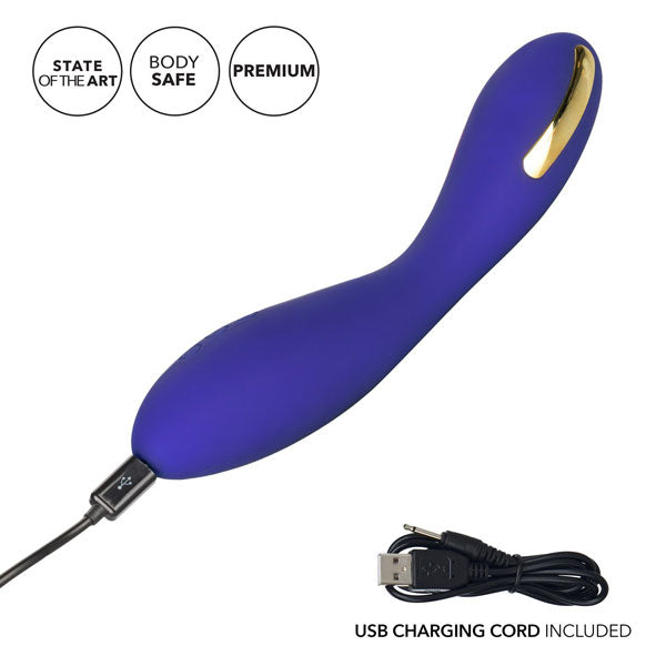Blue California Exotics Impulse Intimate E-Stimulator Wand G-Spot Vibrator USB-rechargeable Waterproof Women's Sex Toy