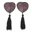 LOVE IN LEATHER - BURLESQUE SERIES NIPPLE TASSELS AND PASTIES - NIP02A