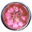 Foshan Medium Metal Princess Butt Plug Anal Toy with Rose Quartz Pink Round Crystal Gem Base