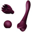 Velvet Purple ZALO Bess Clitoral Vibrator Stimulator Women's Double Ended Sex Toy Clitoral & G-Spot Attachments