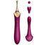 Velvet Purple ZALO Bess Clitoral Vibrator Stimulator Women's Double Ended Sex Toy With Clitoral & G-Spot Attachments
