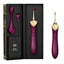 Box Packaging Velvet Purple & Gold ZALO Bess Clitoral Vibrating Stimulator Double Ended Sex Toy With Attachments