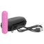 PowerBullet® - Essential™ Bullet Vibrator -is the rechargeable version of BMS' Powerbullet with 9 vibration modes to enjoy! USB-rechargeable, splashproof & travel-friendly. Pink (2)