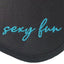 Sexyland Embroidered Sexy Fun Black & Sky Blue Silky Satin Blindfold Eye Mask
