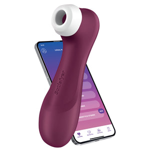  Satisfyer Pro 2 Gen 3 App-Compatible Liquid Air Pulse Clitoral Vibrator has 11 air pulse modes & 12 vibration settings + a new Liquid Air Technology head that feels like surges of rushing water. Wine-app compatible.