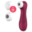  Satisfyer Pro 2 Gen 3 App-Compatible Liquid Air Pulse Clitoral Vibrator has 11 air pulse modes & 12 vibration settings + a new Liquid Air Technology head that feels like surges of rushing water. Wine-new cap.