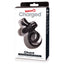 Screaming O - Charged Ohare -rechargeable 10-mode Vooom cockring vibrator has clitoral rabbit ears & a textured double-ring design. Black, package image