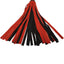 18" Red & Black Suede Leather Flogger
