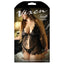 Fantasy Lingerie Vixen - Moonlight Serenade Babydoll & G-String - Curvy - lace racerback babydoll has deep triangle cups, open front w/ front clasp & a cheeky eyelash lace hem. box