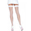 Leg Avenue - Backseam Fishnet Thigh High Stockings - 9112 - White