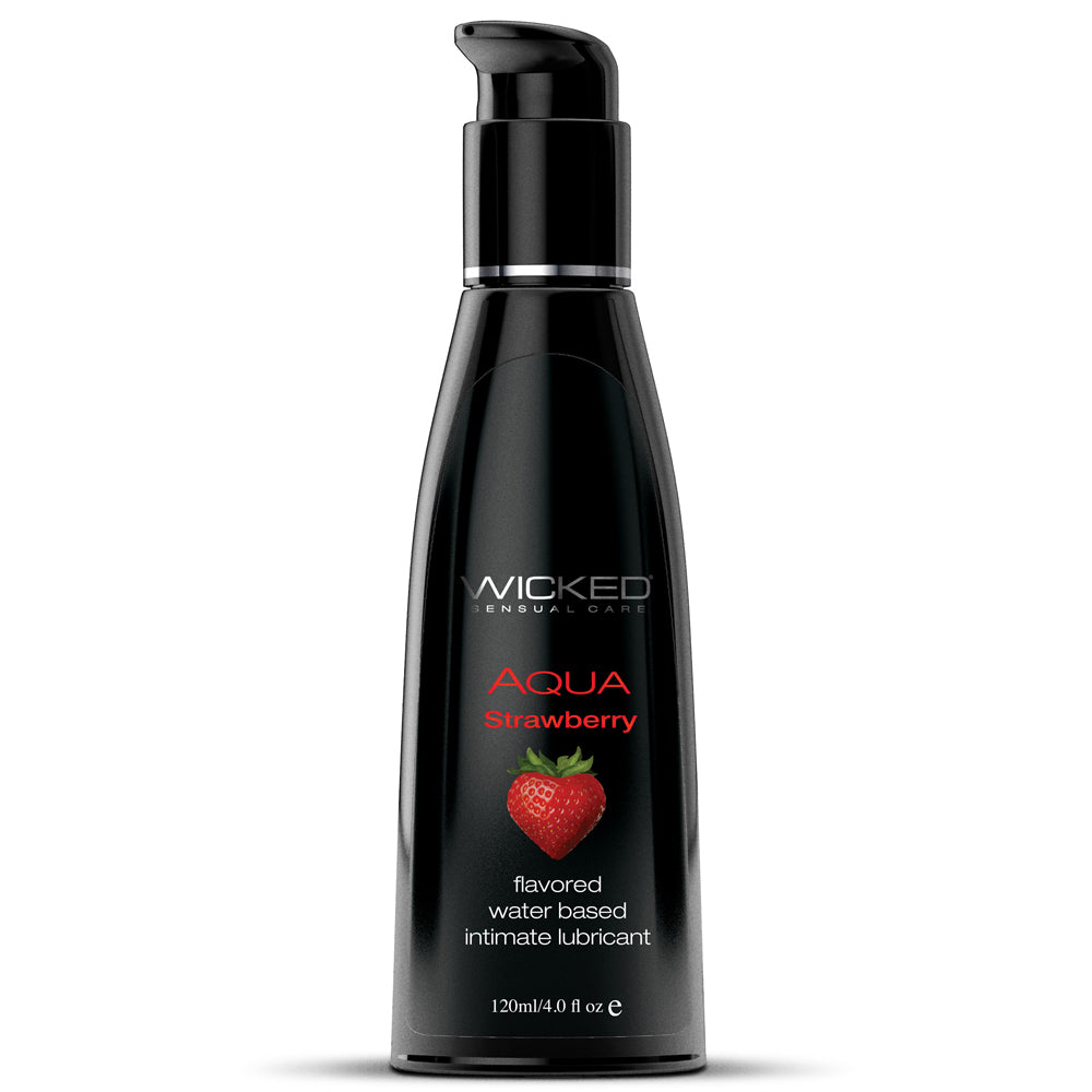 Wicked® Aqua - Strawberry Flavoured Lubricant 120ml