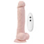 Adam & Eve Adam's True Feel Rechargeable Dildo is crafted from lifelike TPE w/ realistic sculpted details & 12 vibration modes + remote control for versatile play. Dildo with remote.
