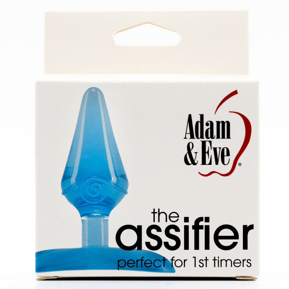 Adam & Eve - The Assifier anal plug is perfect for backdoor beginners with its small tapered shape & wide stopper base. Package.