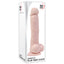 Adam & Eve - Adam's True Feel Dildo - realistic with dual-density design, suction cup base and 5.5" insertable. box