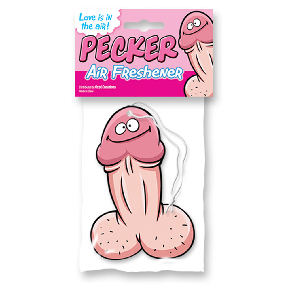 Adult Novelty Car Air Fresheners smell like a summer's day & come in 4 funny inappropriate designs to get you & your passengers laughing for the whole drive. Pecker.