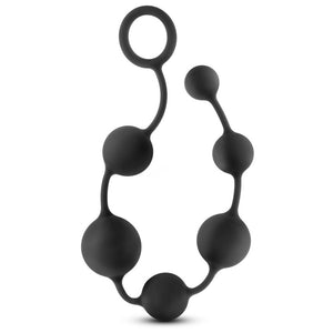 Anal Adventures Platinum Silicone Anal Beads fluctuate in size to fill you with pleasure & are made from smooth waterproof platinum-cured silicone.