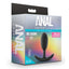 Anal Adventures Vibra Slim Plug With Rolling Weight has a firm core w/ a rolling weight for thrilling internal 'knocking' sensations. Package.
