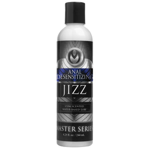 Master Series - Anal Desensitising Jizz Lube - looks, feels & smells like real cum & contains 3.5% lidocaine to gently numb your backdoor for more comfortable anal sex.