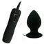 This large butt plug has 7 vibration modes that will fill (and stretch) you with pleasure all night long! Made from waterproof silicone with a suction cup base. Black.