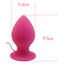 This large butt plug has 7 vibration modes that will fill (and stretch) you with pleasure all night long! Made from waterproof silicone with a suction cup base. Pink-dimension.