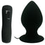 This huge butt plug has 7 remote-controllable vibration modes that will have you climaxing harder than ever. Black.
