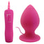 This huge butt plug has 7 remote-controllable vibration modes that will have you climaxing harder than ever. Pink.
