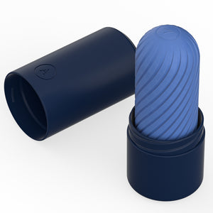 Arcwave Ghost Reversible Textured Masturbator Sleeve is double-sided for twice the stimulation variety & is made from Arcwave's CleanTech Silicone for a super-smooth & hygienic finish. Blue.