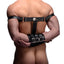 Strict - Arm Binder - hardcore bondage tool traps the wearer's arms behind their back w/ bicep & forearm straps that have adjustable locking buckles.