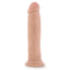 Au Naturel 9.5" Dual-Density Magnum Dong Dildo With Suction Cup has a phallic head & lightly veiny shaft in dual-density TPE w/ a firm core & soft exterior.