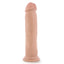 Au Naturel 9.5" Dual-Density Magnum Dong Dildo With Suction Cup has a phallic head & lightly veiny shaft in dual-density TPE w/ a firm core & soft exterior. (2)