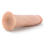 Au Naturel 9.5" Dual-Density Magnum Dong Dildo With Suction Cup has a phallic head & lightly veiny shaft in dual-density TPE w/ a firm core & soft exterior. (4)