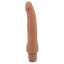 Au Naturel Miguel Latin Dual-Density Penis Vibrator has a ridged phallic head & rippling veins all over its dual-density shaft w/ a firm core & soft outer for a lifelike feeling.
