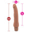 Au Naturel Miguel Latin Dual-Density Penis Vibrator has a ridged phallic head & rippling veins all over its dual-density shaft w/ a firm core & soft outer for a lifelike feeling. Dimension.