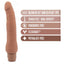 Au Naturel Miguel Latin Dual-Density Penis Vibrator has a ridged phallic head & rippling veins all over its dual-density shaft w/ a firm core & soft outer for a lifelike feeling. Features (2)