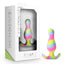 Avant Kaleido Platinum-Cured Silicone Rocking Anal Plug has a StayPut design to stay in place during play & an AnchorTech base for comfortable all-day wear. Package. 