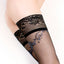 Ballerina's Secret Baroque Dotted Back Seam Sheer Thigh-Highs have a dotted back seam & arched baroque pattern in black & blue-grey designs. Details. 